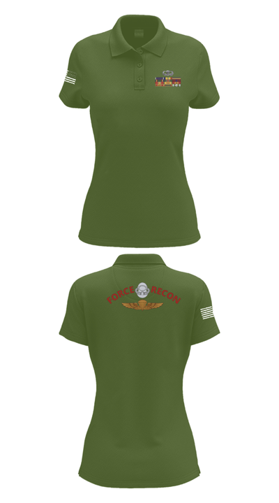 B Co. 3rd Recon Bn 24537683 Women's Short Sleeve Performance Polo  - 55
