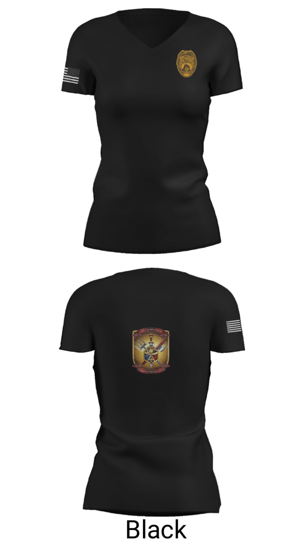 Women's Short Sleeve Vneck Shirt, 4th Law Enforcement Battalion Bravo Company, Marines, Teamtime, Team time, sublimation, custom sports apparel, team uniforms, spirit wear, spiritwear, sports uniforms, custom shirts, team store, custom team store, fundraiser sports, apparel fundraiser