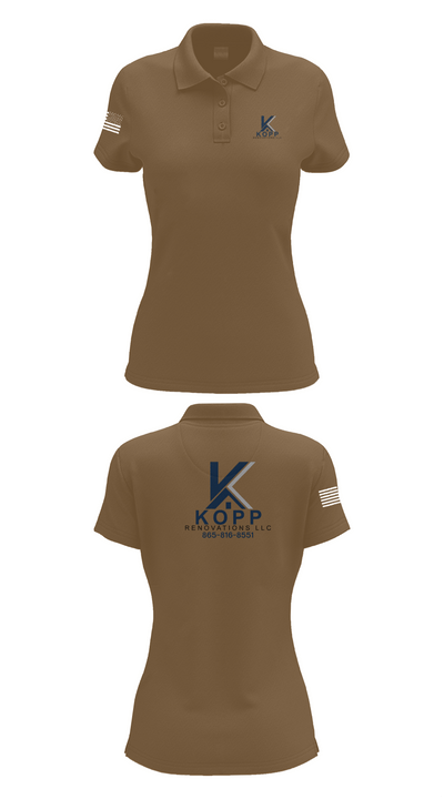 Kopp Renovations 26742282 Women's Short Sleeve Performance Polo  - 16