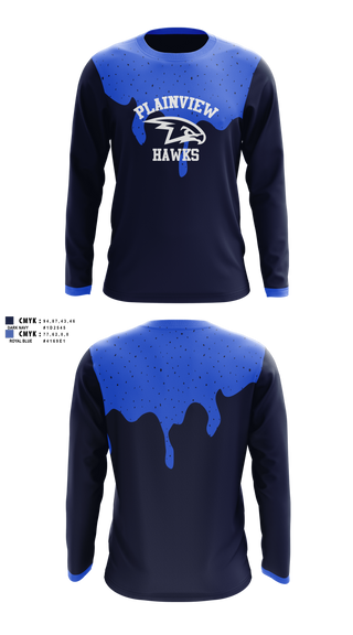 Long Sleeve Performance Shirt, Plainview Hawks 8354559, Baseball, Teamtime, Team time, sublimation, custom sports apparel, team uniforms, spirit wear, spiritwear, sports uniforms, custom shirts, team store, custom team store, fundraiser sports, apparel fundraiser