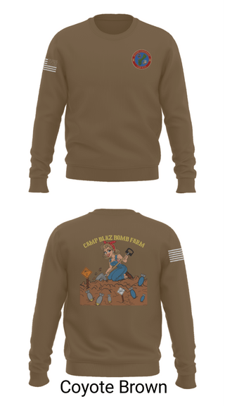 Crew Neck Sweatshirt, MCB Camp Blaz Ordnance, Marines, Teamtime, Team time, sublimation, custom sports apparel, team uniforms, spirit wear, spiritwear, sports uniforms, custom shirts, team store, custom team store, fundraiser sports, apparel fundraiser