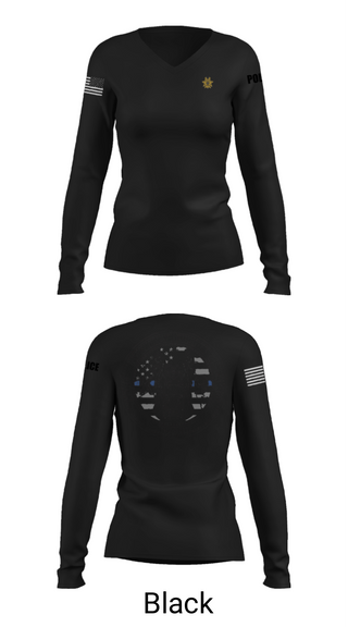 Womens Long Sleeve Vneck Shirt, VALLEY K9, , Teamtime, Team time, sublimation, custom sports apparel, team uniforms, spirit wear, spiritwear, sports uniforms, custom shirts, team store, custom team store, fundraiser sports, apparel fundraiser