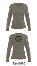1055th Trans 1st Plt 68355484 Women's Long Sleeve V-neck Shirt - 73