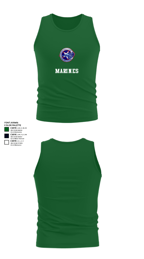 Tank Top, PMA 242, Marines, Teamtime, Team time, sublimation, custom sports apparel, team uniforms, spirit wear, spiritwear, sports uniforms, custom shirts, team store, custom team store, fundraiser sports, apparel fundraiser