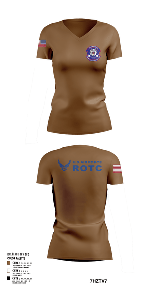 Womens Short Sleeve Vneck Shirt, Detachment 035, Air Force, Teamtime, Team time, sublimation, custom sports apparel, team uniforms, spirit wear, spiritwear, sports uniforms, custom shirts, team store, custom team store, fundraiser sports, apparel fundraiser