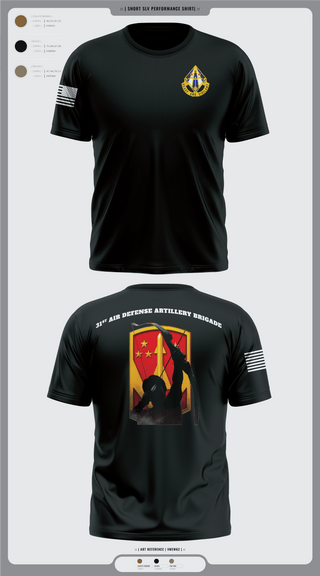 Short Sleeve Performance Shirt, 31st Air Defense Artillery Brigade, Army, Teamtime, Team time, sublimation, custom sports apparel, team uniforms, spirit wear, spiritwear, sports uniforms, custom shirts, team store, custom team store, fundraiser sports, apparel fundraiser