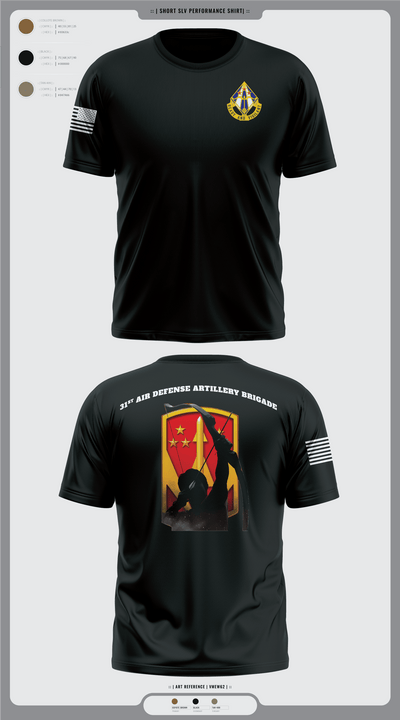 31st Air Defense Artillery Brigade 63211625 Short Sleeve Performance Shirt - 9