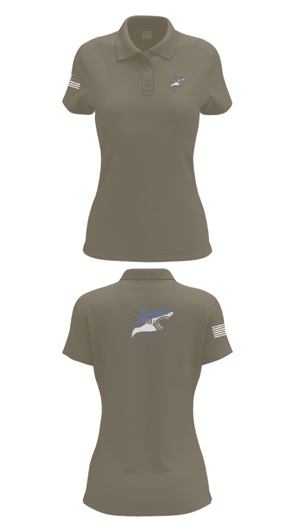 Womens Short Sleeve Performance Polo, Great white guns, Marines, Teamtime, Team time, sublimation, custom sports apparel, team uniforms, spirit wear, spiritwear, sports uniforms, custom shirts, team store, custom team store, fundraiser sports, apparel fundraiser