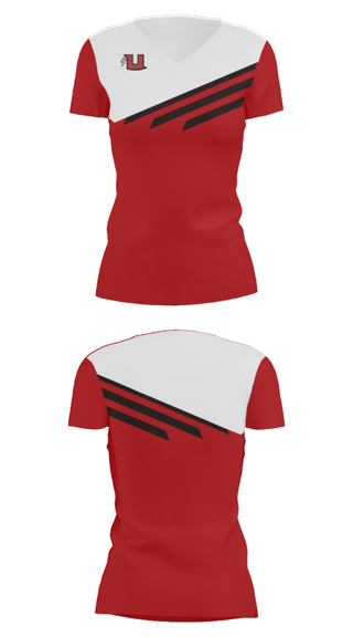 Women's Short Sleeve Vneck Shirt, Uintah High School Lacrosse, Women's Lacrosse, Teamtime, Team time, sublimation, custom sports apparel, team uniforms, spirit wear, spiritwear, sports uniforms, custom shirts, team store, custom team store, fundraiser sports, apparel fundraiser