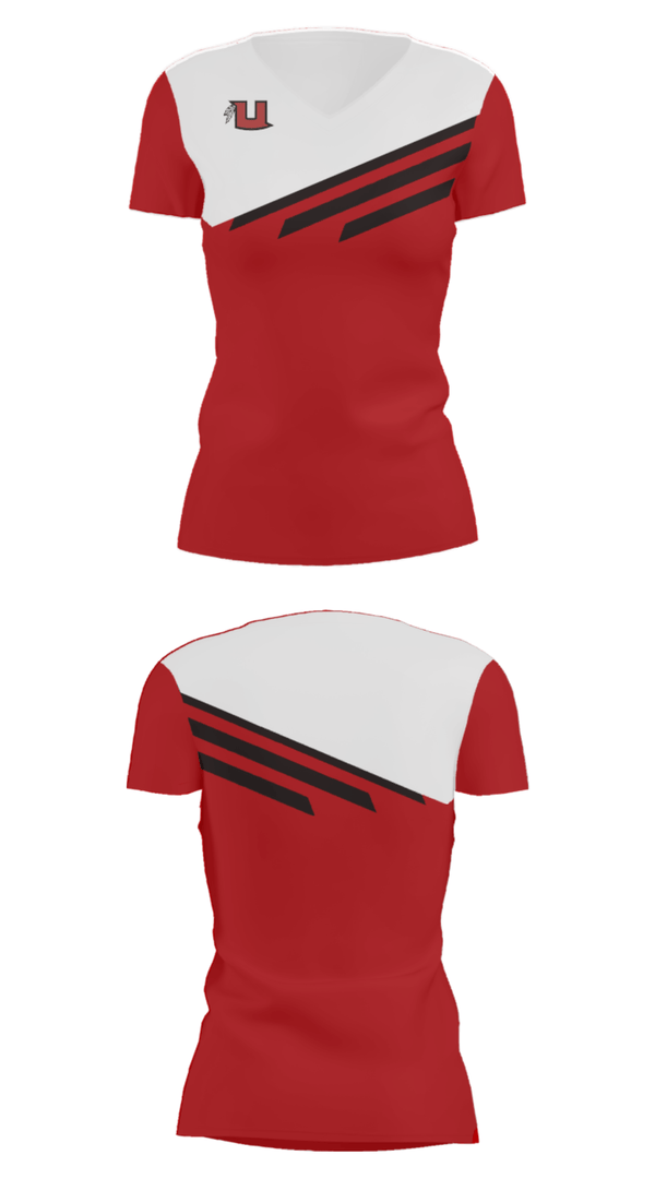 Women's Short Sleeve Vneck Shirt, Uintah High School Lacrosse, Women's Lacrosse, Teamtime, Team time, sublimation, custom sports apparel, team uniforms, spirit wear, spiritwear, sports uniforms, custom shirts, team store, custom team store, fundraiser sports, apparel fundraiser