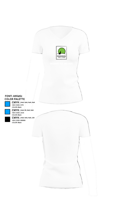 Moondog pub and grub 52756247 Women's Short Sleeve V-neck Shirt - 18