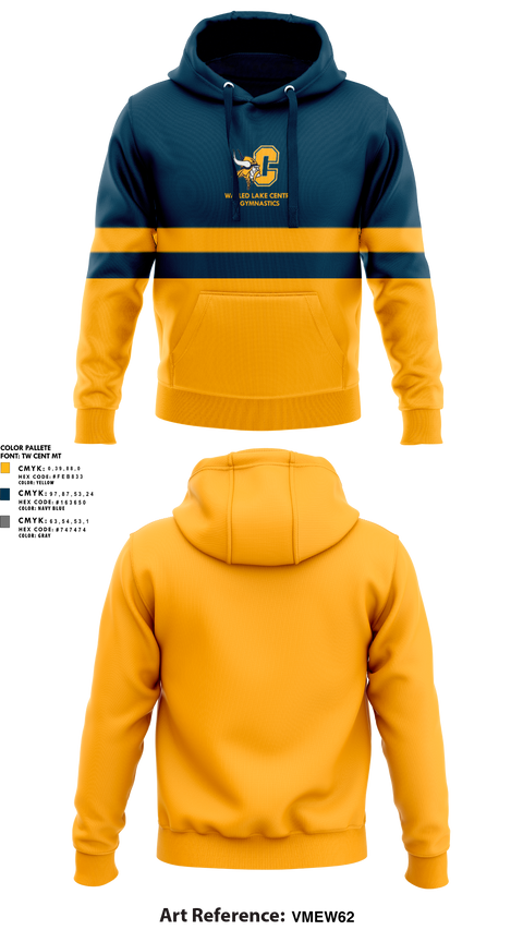 Hoodie, Walled Lake Central Gymnastics, Spirit Store, Teamtime, Team time, sublimation, custom sports apparel, team uniforms, spirit wear, spiritwear, sports uniforms, custom shirts, team store, custom team store, fundraiser sports, apparel fundraiser