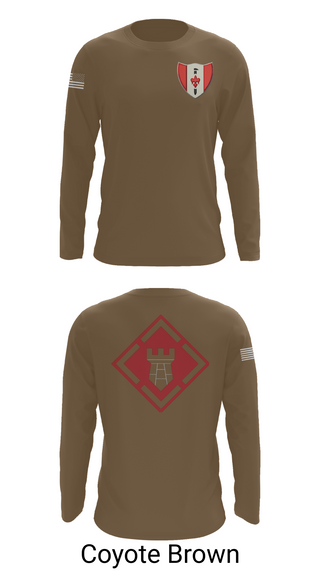 Long Sleeve Performance Shirt, 46th Engineer Battalion, Army, Teamtime, Team time, sublimation, custom sports apparel, team uniforms, spirit wear, spiritwear, sports uniforms, custom shirts, team store, custom team store, fundraiser sports, apparel fundraiser