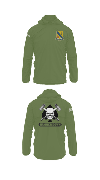 Windbreaker, 2-14 CAV ACE HIGH, Army, Teamtime, Team time, sublimation, custom sports apparel, team uniforms, spirit wear, spiritwear, sports uniforms, custom shirts, team store, custom team store, fundraiser sports, apparel fundraiser