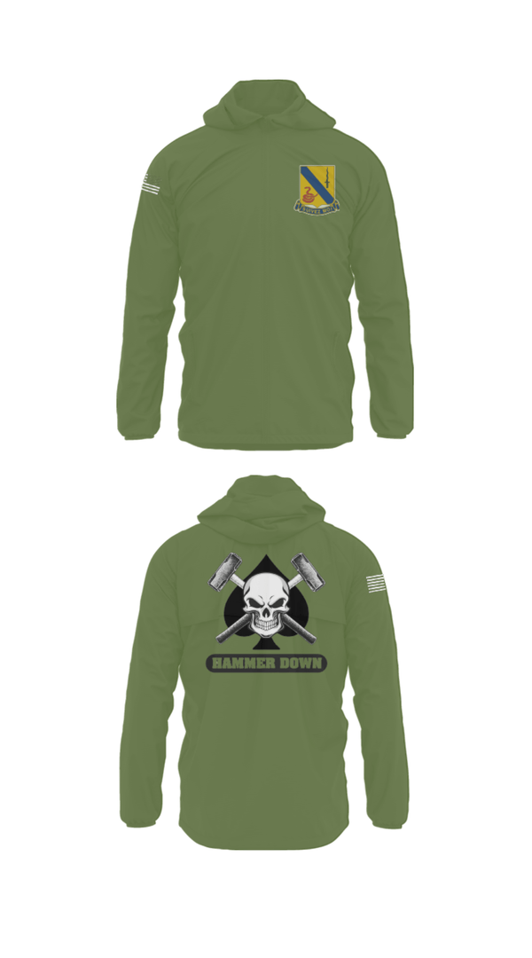 Windbreaker, 2-14 CAV ACE HIGH, Army, Teamtime, Team time, sublimation, custom sports apparel, team uniforms, spirit wear, spiritwear, sports uniforms, custom shirts, team store, custom team store, fundraiser sports, apparel fundraiser