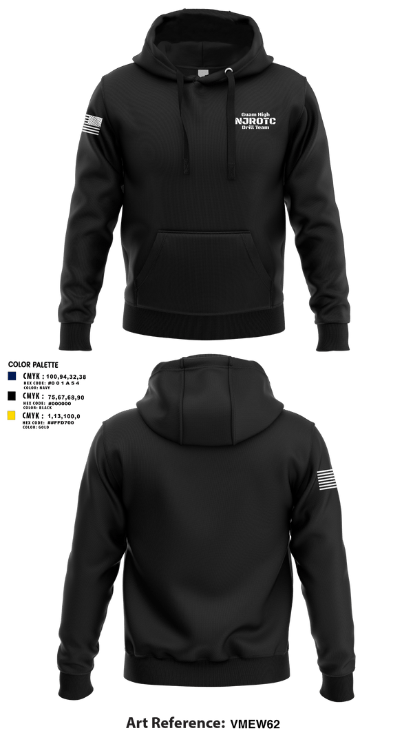 Hoodie, Guam High NJROTC Drill Team, , Teamtime, Team time, sublimation, custom sports apparel, team uniforms, spirit wear, spiritwear, sports uniforms, custom shirts, team store, custom team store, fundraiser sports, apparel fundraiser