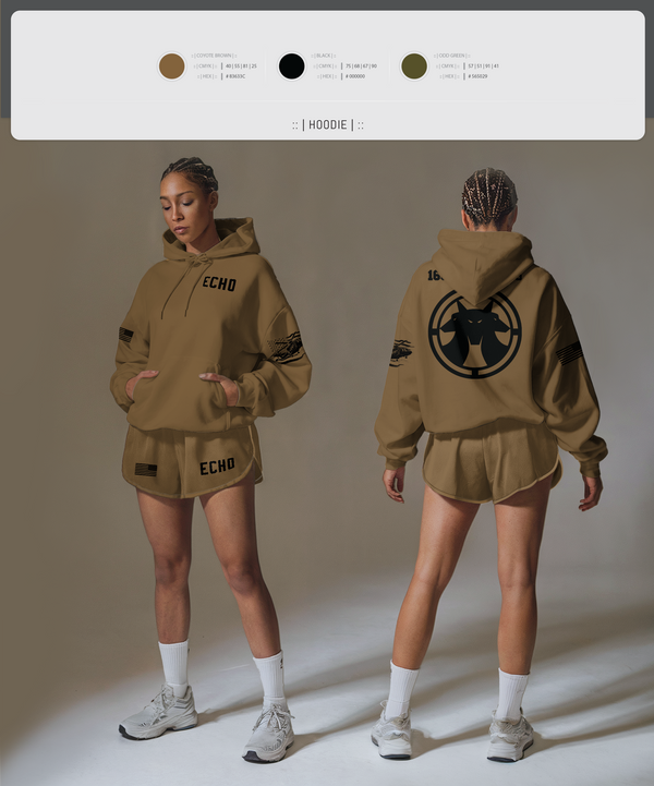 Hoodie, Echo, Army, Teamtime, Team time, sublimation, custom sports apparel, team uniforms, spirit wear, spiritwear, sports uniforms, custom shirts, team store, custom team store, fundraiser sports, apparel fundraiser