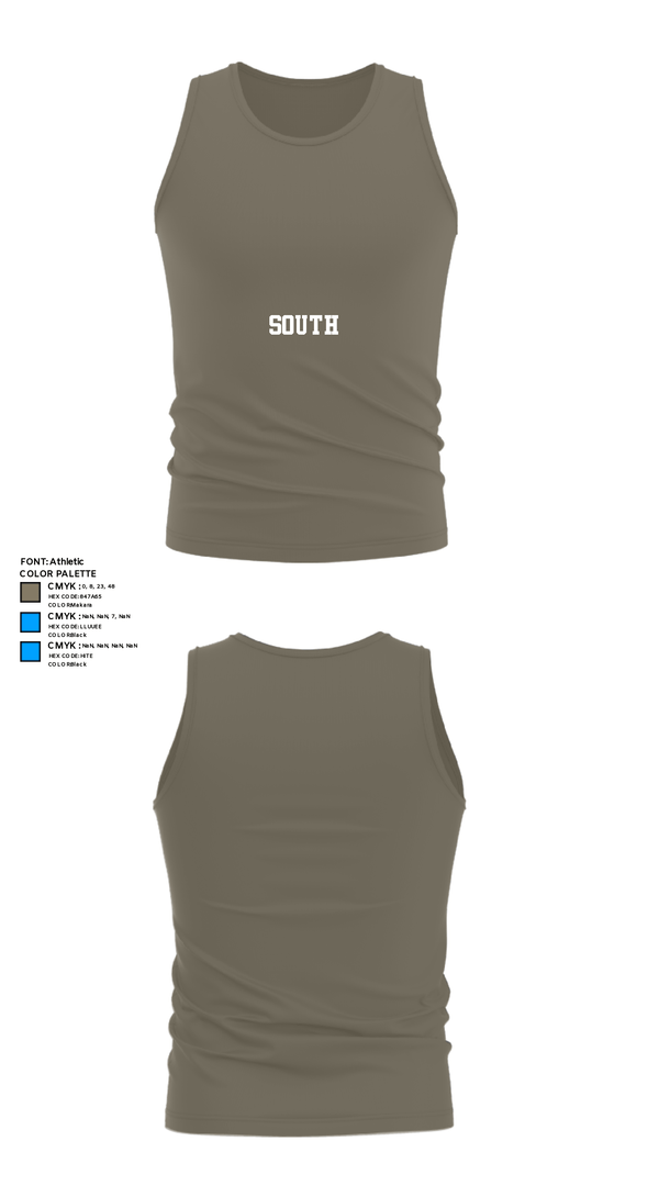 Tank Top, South, Men's Basketball, Teamtime, Team time, sublimation, custom sports apparel, team uniforms, spirit wear, spiritwear, sports uniforms, custom shirts, team store, custom team store, fundraiser sports, apparel fundraiser