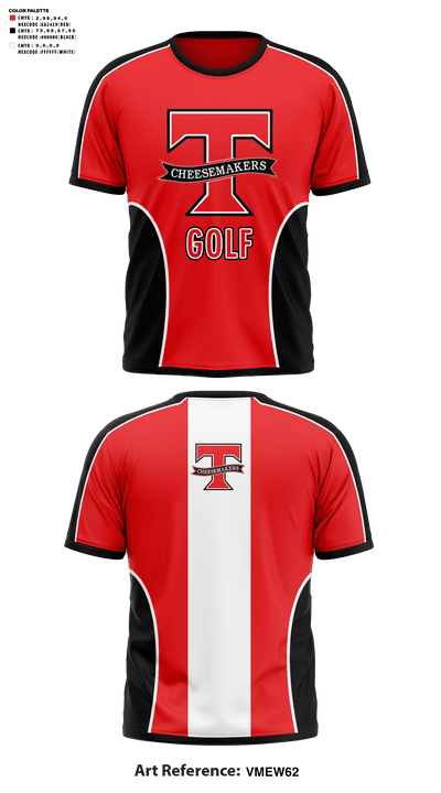 Tillamook High School Golf 20203804 Short Sleeve Performance Shirt - 46