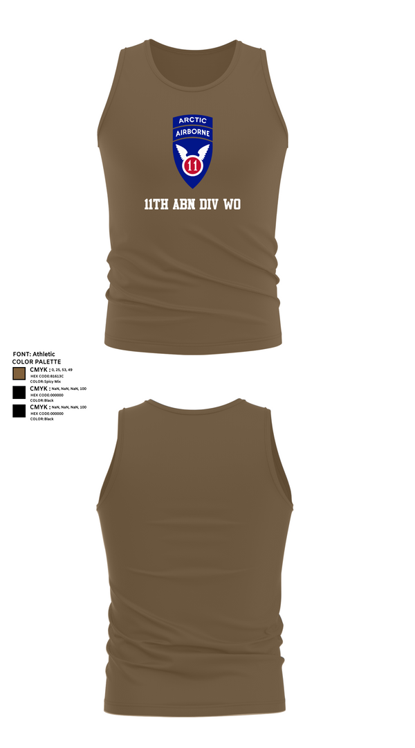 Tank Top, 11th ABN DIV WO, , Teamtime, Team time, sublimation, custom sports apparel, team uniforms, spirit wear, spiritwear, sports uniforms, custom shirts, team store, custom team store, fundraiser sports, apparel fundraiser