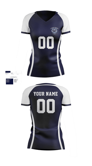 Women's Short Sleeve Vneck Shirt, Lawrence Woodmere Academy Volleyball, Women's Volleyball, Teamtime, Team time, sublimation, custom sports apparel, team uniforms, spirit wear, spiritwear, sports uniforms, custom shirts, team store, custom team store, fundraiser sports, apparel fundraiser