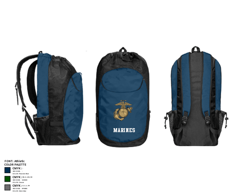 Gear Bag, Marine Training Academy USA, Marines, Teamtime, Team time, sublimation, custom sports apparel, team uniforms, spirit wear, spiritwear, sports uniforms, custom shirts, team store, custom team store, fundraiser sports, apparel fundraiser