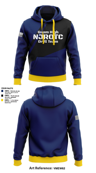 Hoodie, Guam High NJROTC Drill Team, , Teamtime, Team time, sublimation, custom sports apparel, team uniforms, spirit wear, spiritwear, sports uniforms, custom shirts, team store, custom team store, fundraiser sports, apparel fundraiser