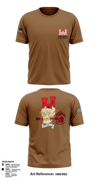 Old School Cotton Feel Shirt, 642nd Engineer Support Company642ND Engineer Support Company, Army, Teamtime, Team time, sublimation, custom sports apparel, team uniforms, spirit wear, spiritwear, sports uniforms, custom shirts, team store, custom team store, fundraiser sports, apparel fundraiser