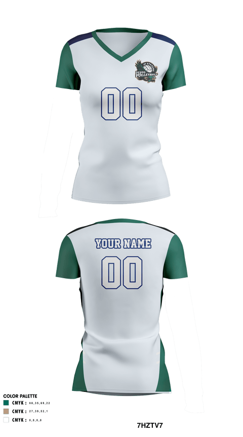 Women's Short Sleeve Vneck Shirt, John P Stevens High School Volleyball, Women's Volleyball, Teamtime, Team time, sublimation, custom sports apparel, team uniforms, spirit wear, spiritwear, sports uniforms, custom shirts, team store, custom team store, fundraiser sports, apparel fundraiser