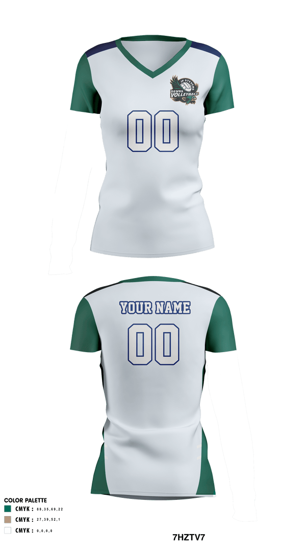Women's Short Sleeve Vneck Shirt, John P Stevens High School Volleyball, Women's Volleyball, Teamtime, Team time, sublimation, custom sports apparel, team uniforms, spirit wear, spiritwear, sports uniforms, custom shirts, team store, custom team store, fundraiser sports, apparel fundraiser