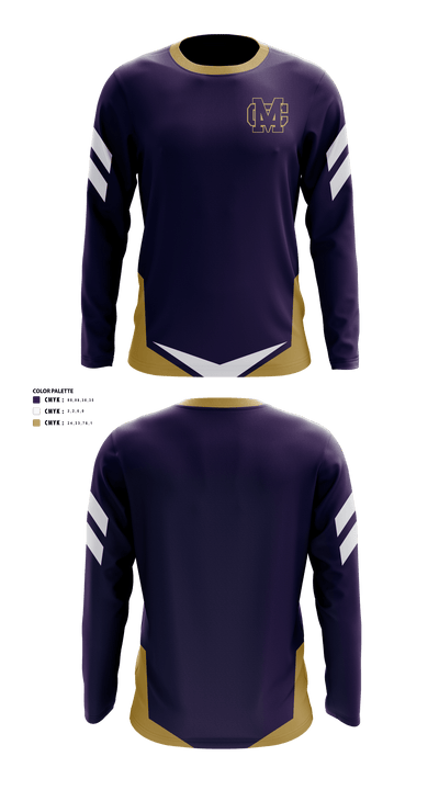 Madison County High School Golf 48845786 Long Sleeve Performance Shirt - 40
