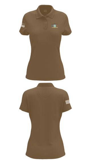 Womens Short Sleeve Performance Polo, 250th Military Intelligence Battalion, National Guard, Teamtime, Team time, sublimation, custom sports apparel, team uniforms, spirit wear, spiritwear, sports uniforms, custom shirts, team store, custom team store, fundraiser sports, apparel fundraiser