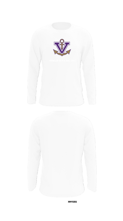 Vermilion High School Golf 53729770 Long Sleeve Performance Shirt - 8