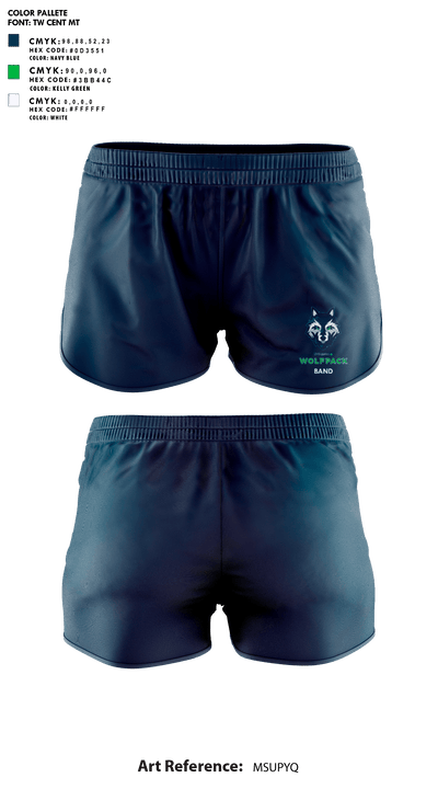 Livingston Collegiate Academies High School Band 69449503 Women's Shorts - 1