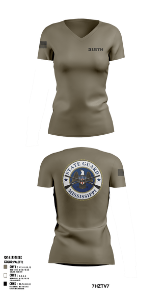 Womens Short Sleeve Vneck Shirt, 315th, Army, Teamtime, Team time, sublimation, custom sports apparel, team uniforms, spirit wear, spiritwear, sports uniforms, custom shirts, team store, custom team store, fundraiser sports, apparel fundraiser