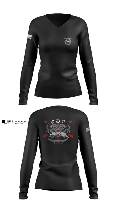 9135 74248707 Women's Long Sleeve V-neck Shirt - 2 (1)