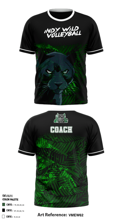 North Central Panthers Volleyball 62579612 Short Sleeve Performance Shirt - 31