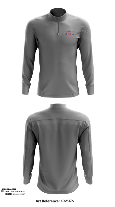 Quarter Zip Jacket, Top Gun, Spirit Store, Teamtime, Team time, sublimation, custom sports apparel, team uniforms, spirit wear, spiritwear, sports uniforms, custom shirts, team store, custom team store, fundraiser sports, apparel fundraiser