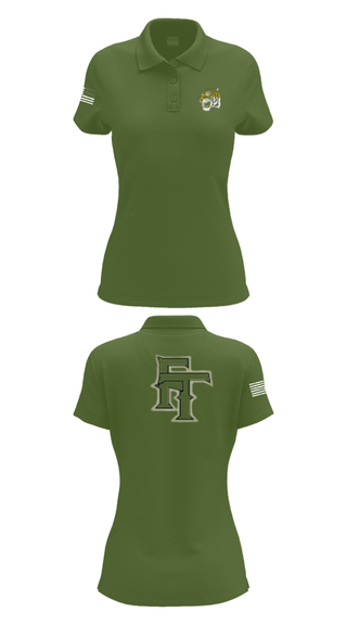 Womens Short Sleeve Performance Polo, Fort Towson Junior High School Cheer, Cheer, Teamtime, Team time, sublimation, custom sports apparel, team uniforms, spirit wear, spiritwear, sports uniforms, custom shirts, team store, custom team store, fundraiser sports, apparel fundraiser