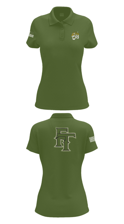 Fort Towson Junior High School Cheer 44003548 Women's Short Sleeve Performance Polo  - 25