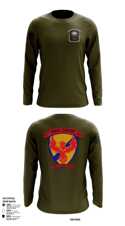 B-Co 122 ASB 42840392 Long Sleeve Performance Shirt - 118