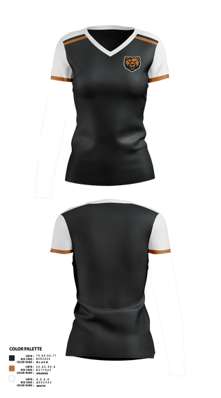 Womens Short Sleeve Vneck Shirt, Richland High School Basketball, Women's Basketball, Teamtime, Team time, sublimation, custom sports apparel, team uniforms, spirit wear, spiritwear, sports uniforms, custom shirts, team store, custom team store, fundraiser sports, apparel fundraiser