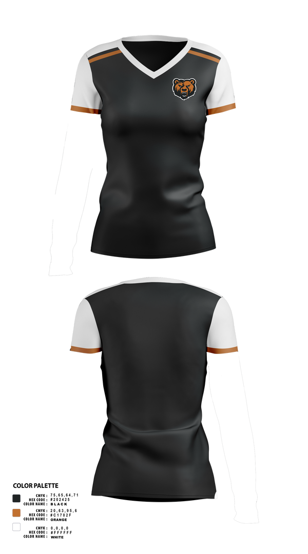 Womens Short Sleeve Vneck Shirt, Richland High School Basketball, Women's Basketball, Teamtime, Team time, sublimation, custom sports apparel, team uniforms, spirit wear, spiritwear, sports uniforms, custom shirts, team store, custom team store, fundraiser sports, apparel fundraiser