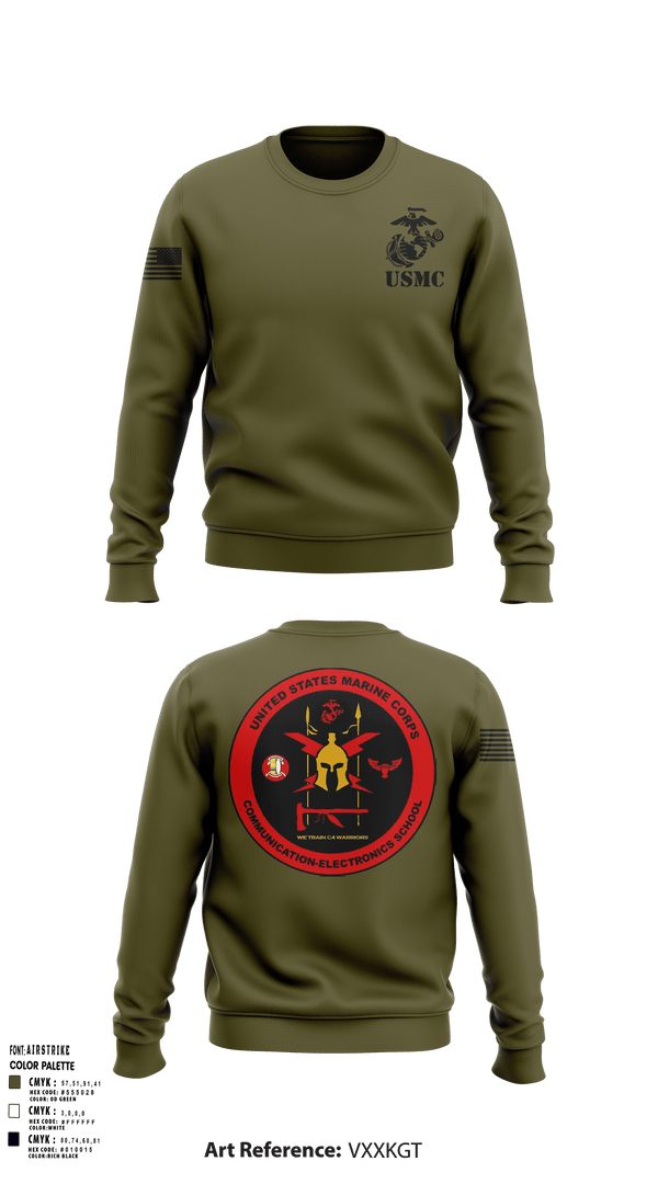 Crew Neck Sweatshirt, DSAC-23DSAC-23, Marines, Teamtime, Team time, sublimation, custom sports apparel, team uniforms, spirit wear, spiritwear, sports uniforms, custom shirts, team store, custom team store, fundraiser sports, apparel fundraiser