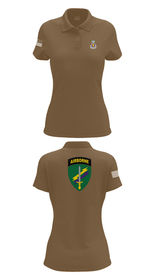 Womens Short Sleeve Performance Polo, Civil Affairs Schoolhouse, , Teamtime, Team time, sublimation, custom sports apparel, team uniforms, spirit wear, spiritwear, sports uniforms, custom shirts, team store, custom team store, fundraiser sports, apparel fundraiser
