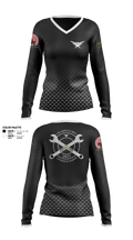 The ServicemenThe Servicemen 82942117 Women's Long Sleeve V-neck Shirt - 2