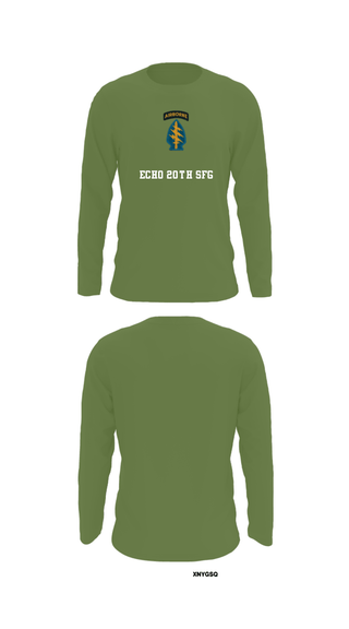 Long Sleeve Performance Shirt, Echo 20th SFG, National Guard, Teamtime, Team time, sublimation, custom sports apparel, team uniforms, spirit wear, spiritwear, sports uniforms, custom shirts, team store, custom team store, fundraiser sports, apparel fundraiser
