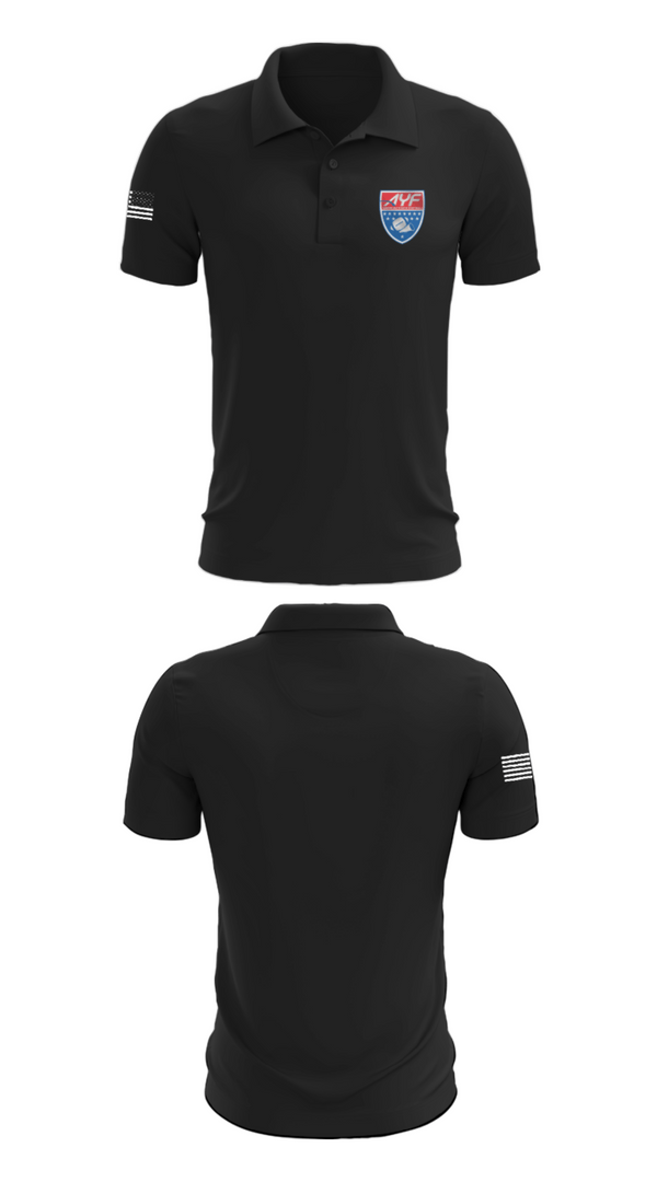 Short Sleeve Performance Polo, American Youth Football & Cheer, Football, Teamtime, Team time, sublimation, custom sports apparel, team uniforms, spirit wear, spiritwear, sports uniforms, custom shirts, team store, custom team store, fundraiser sports, apparel fundraiser