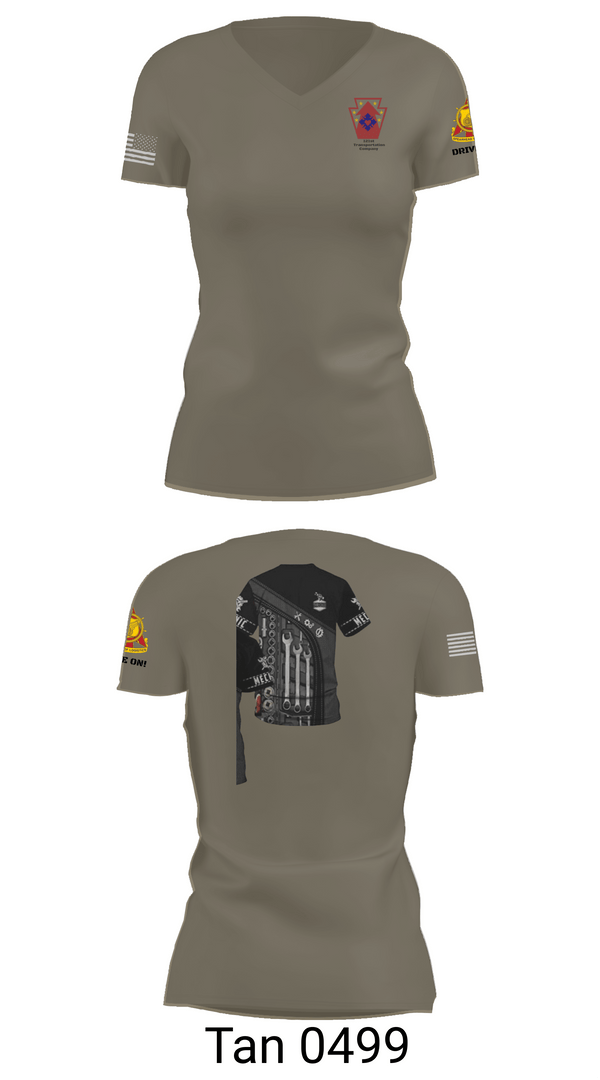 Womens Short Sleeve Vneck Shirt, 121 transportation, National Guard, Teamtime, Team time, sublimation, custom sports apparel, team uniforms, spirit wear, spiritwear, sports uniforms, custom shirts, team store, custom team store, fundraiser sports, apparel fundraiser