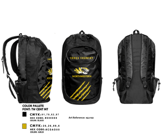 Gear Bag, Northwestern High School Cross Country, Cross Country, Teamtime, Team time, sublimation, custom sports apparel, team uniforms, spirit wear, spiritwear, sports uniforms, custom shirts, team store, custom team store, fundraiser sports, apparel fundraiser